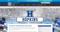 Desktop Screenshot of hopkinsbaseball.com